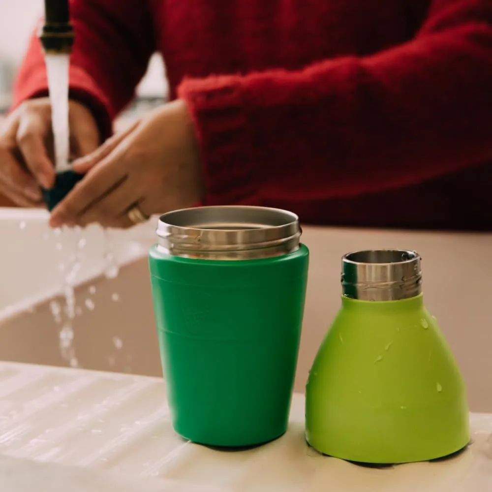 KeepCup Thermal Stainless Steel Water Bottle | Vacuum Insulated Travel Coffee Thermos Cup with Spill Proof Lid | Large | 22 oz / 660ml | Viridian