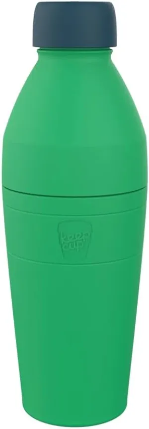 KeepCup Thermal Stainless Steel Water Bottle | Vacuum Insulated Travel Coffee Thermos Cup with Spill Proof Lid | Large | 22 oz / 660ml | Viridian