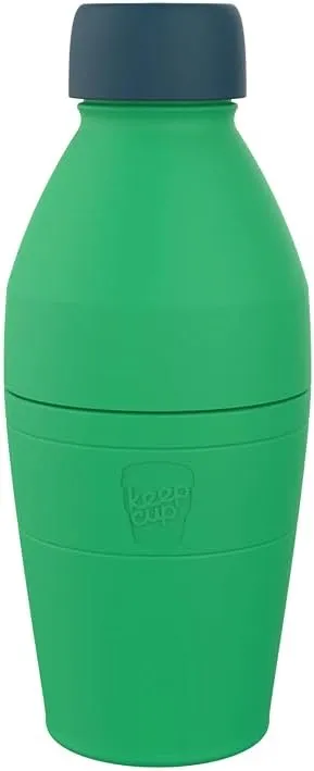 KeepCup Thermal Stainless Steel Water Bottle | Vacuum Insulated Travel Coffee Thermos Cup with Spill Proof Lid | Medium | 18 oz / 532ml | Black
