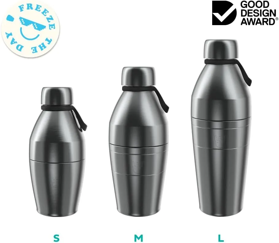 KeepCup Water Bottle, Reusable Insulated Stainless Steel Dual Opening with Leakproof Steel Cap, 22oz/660ml - Solo