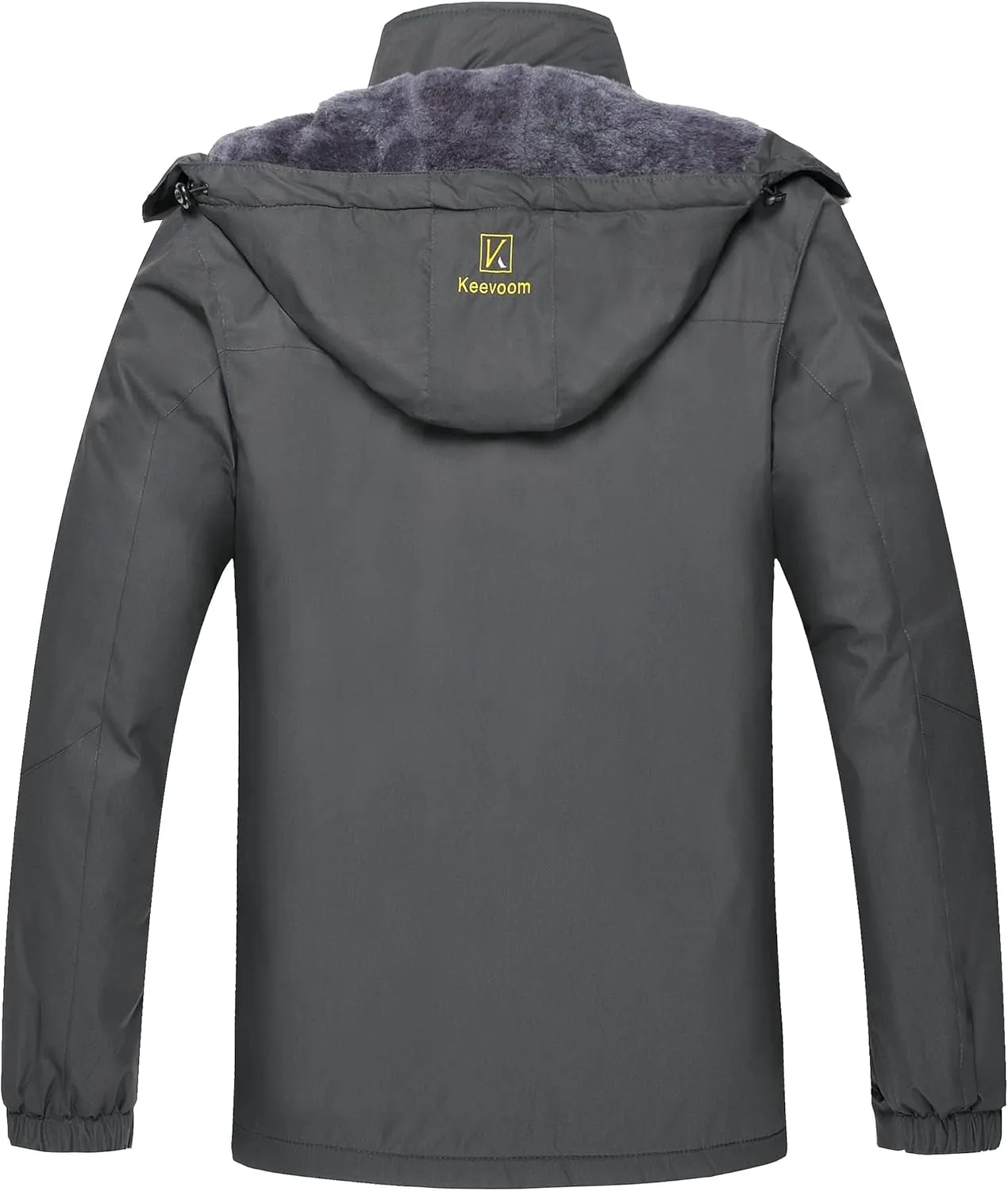 Keevoom Mens Winter Jackets Ski Snow Coats Warm Waterproof Hooded Raincoats Snowboarding Windproof Lined Windbreaker