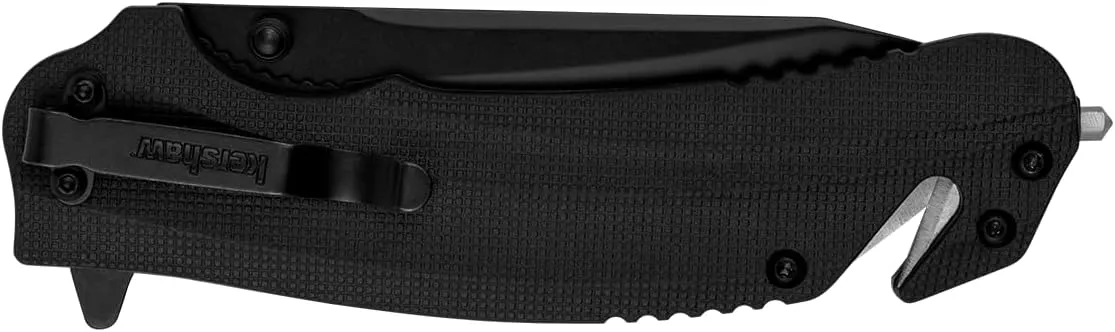 Kershaw Barricade Folding Pocket Knife, Rescue Multifunction Knife