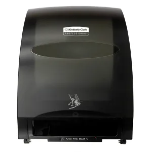 Kimberly-Clark Professional™ Automatic Hard Roll Towel Dispenser (48857), Smoke (Black), 12.70" x 15.76" x 9.57" (Qty 1)