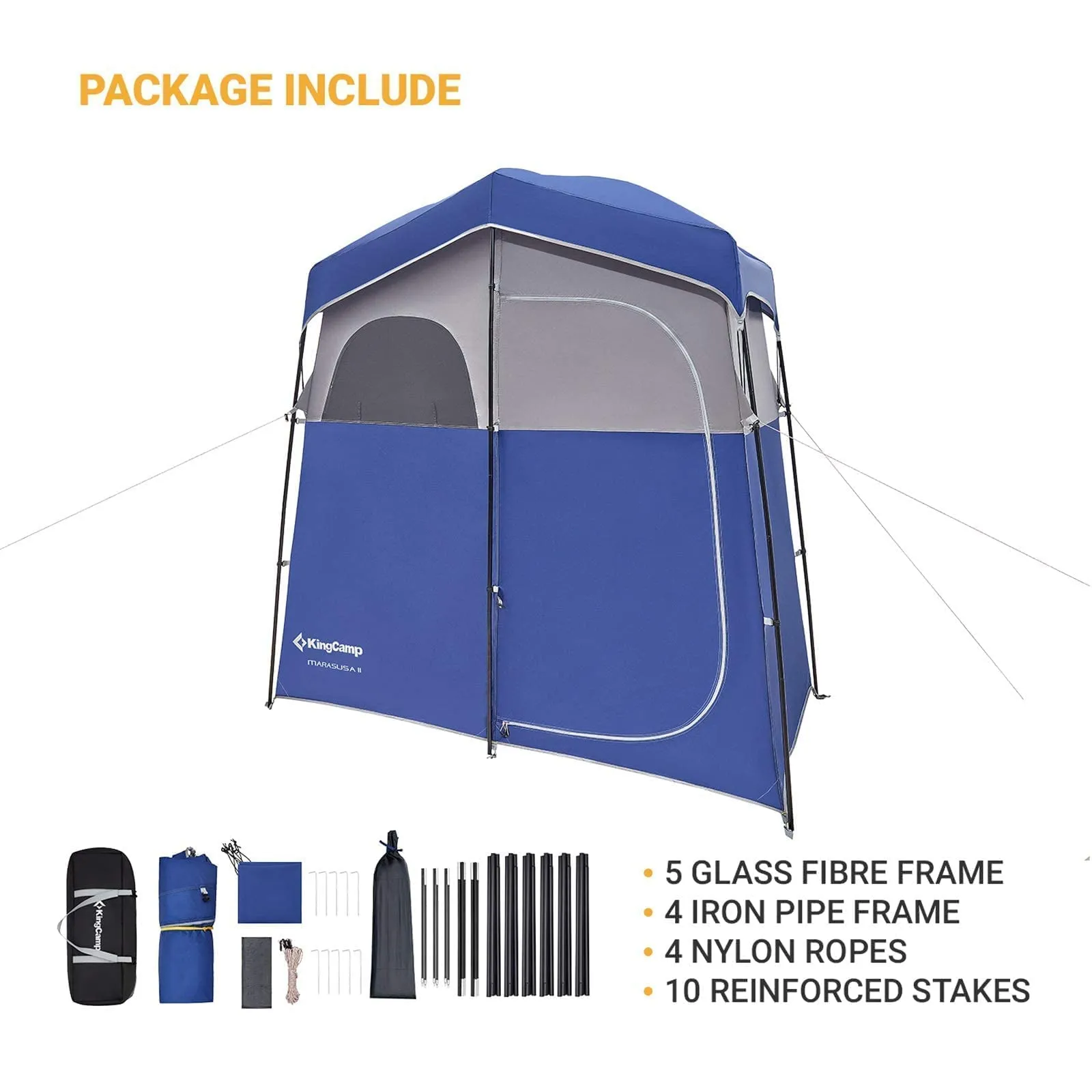 KingCamp MARASUSA Two-Person Shower Tent