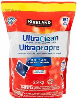 KIRKLAND SIGNATURE Laundry PACS Pack of 152, LARGE, RED