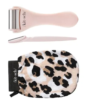 Kitsch Dermaplaning Tool, Exfoliating Glove & Ice Roller with Discount