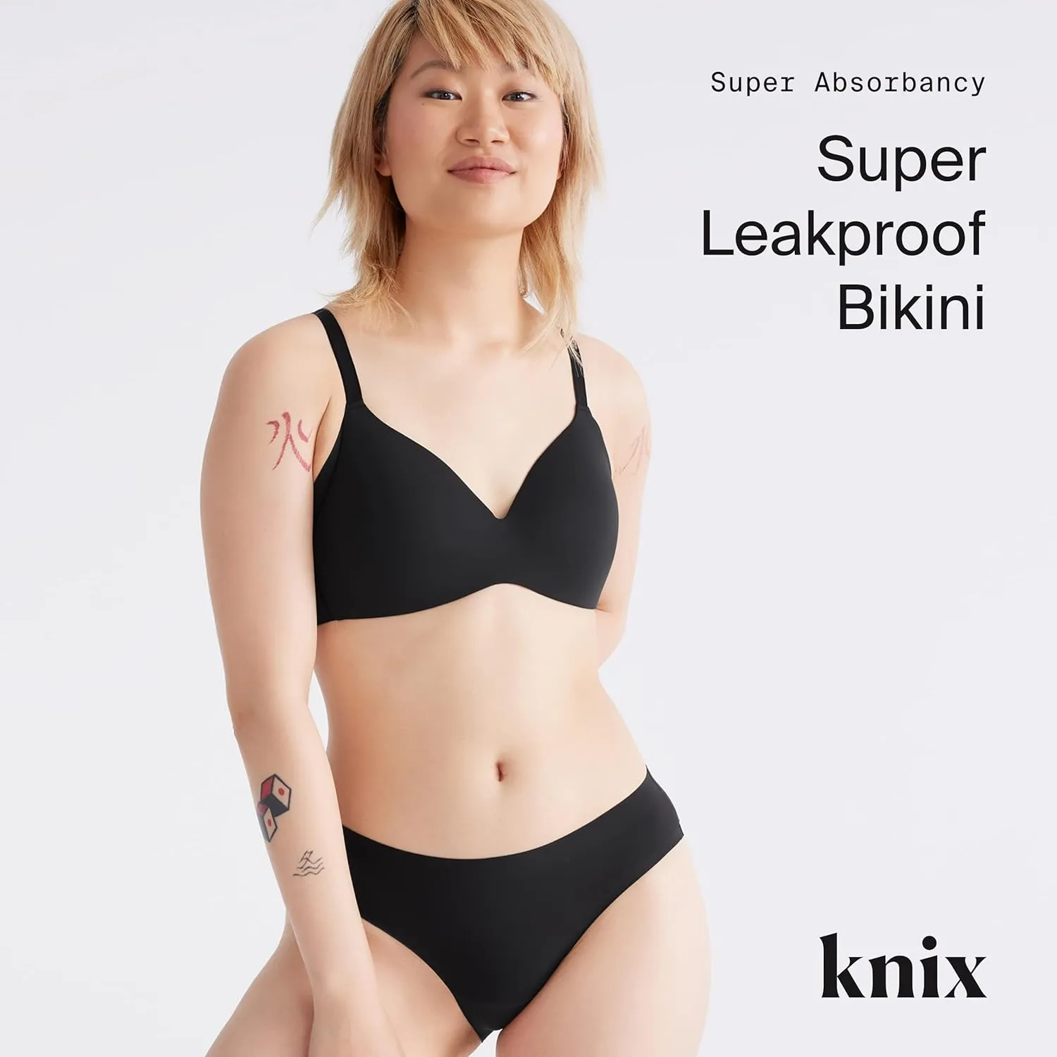 KNIX Super Leakproof Bikini, Leakproof Underwear, Period Underwear for Women, Machine Washable.