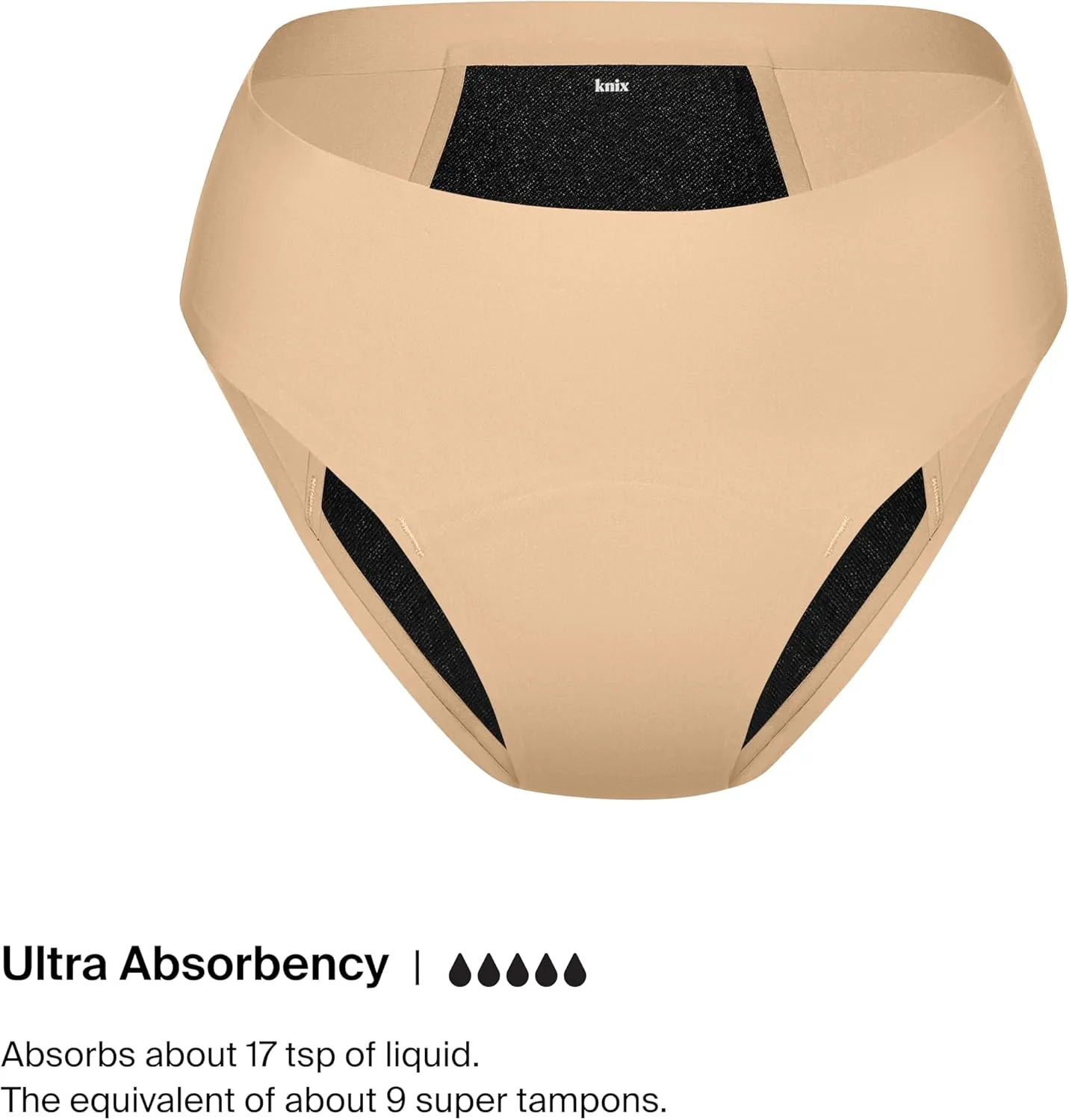 KNIX Zones  Back Coverage Ultra Leakproof Bikini Underwear