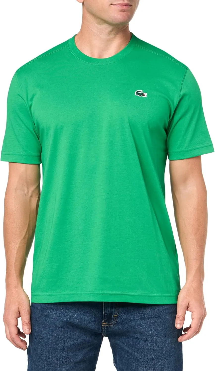 Lacoste Men's Ultra Dry Cotton Sport T-Shirt, Bright Green, Large