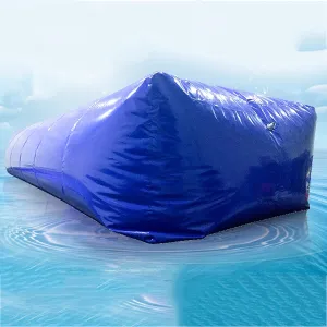Large-Capacity Water Bag,Leakproof Soft Water Bladder Outdoor Folding Portable Mobile Emergency Water Tank for Fire Fighting Car Washing Bridge Preloading,Blue,1000L/1.5x1x0.7M