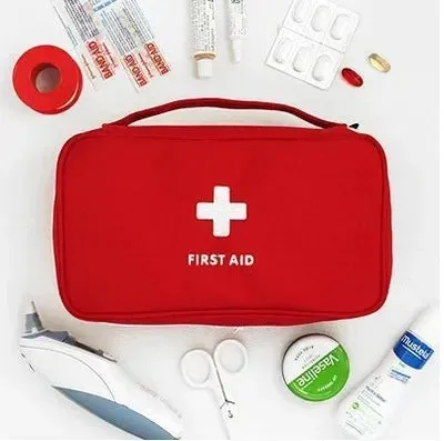 Large Empty First Aid Kit – Portable Emergency Bag for Outdoor Survival, Disaster & Home/Car Medical Storage