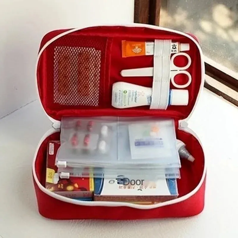 Large Empty First Aid Kit – Portable Emergency Bag for Outdoor Survival, Disaster & Home/Car Medical Storage