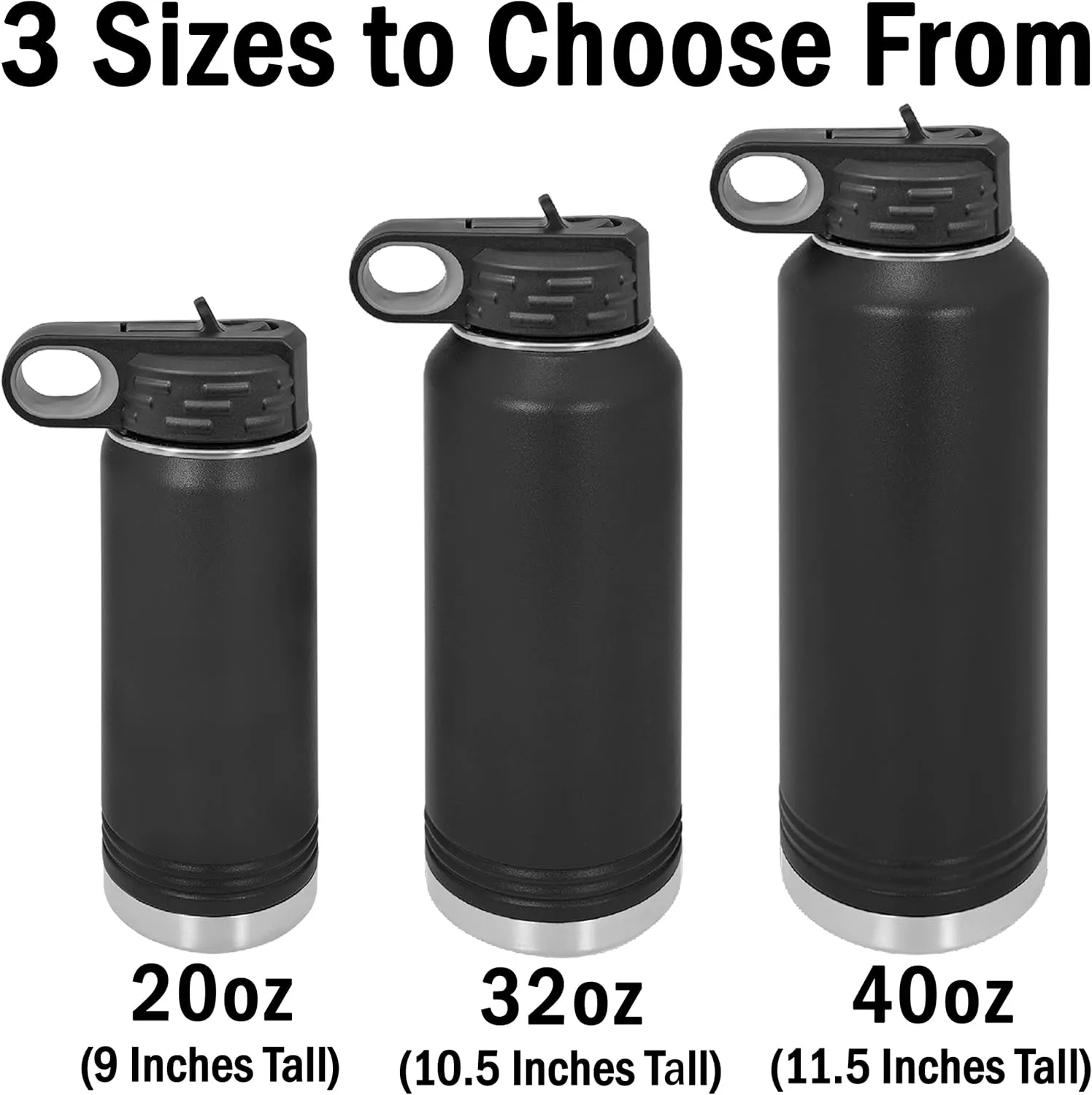 LaserGram Personalized Water Bottle, Basketball Slam Dunk Man, Stainless Steel Double Wall Vacuum Insulated with Flip Top Straw, Custom Engraved Gift (32oz / 950ml Dark Purple)
