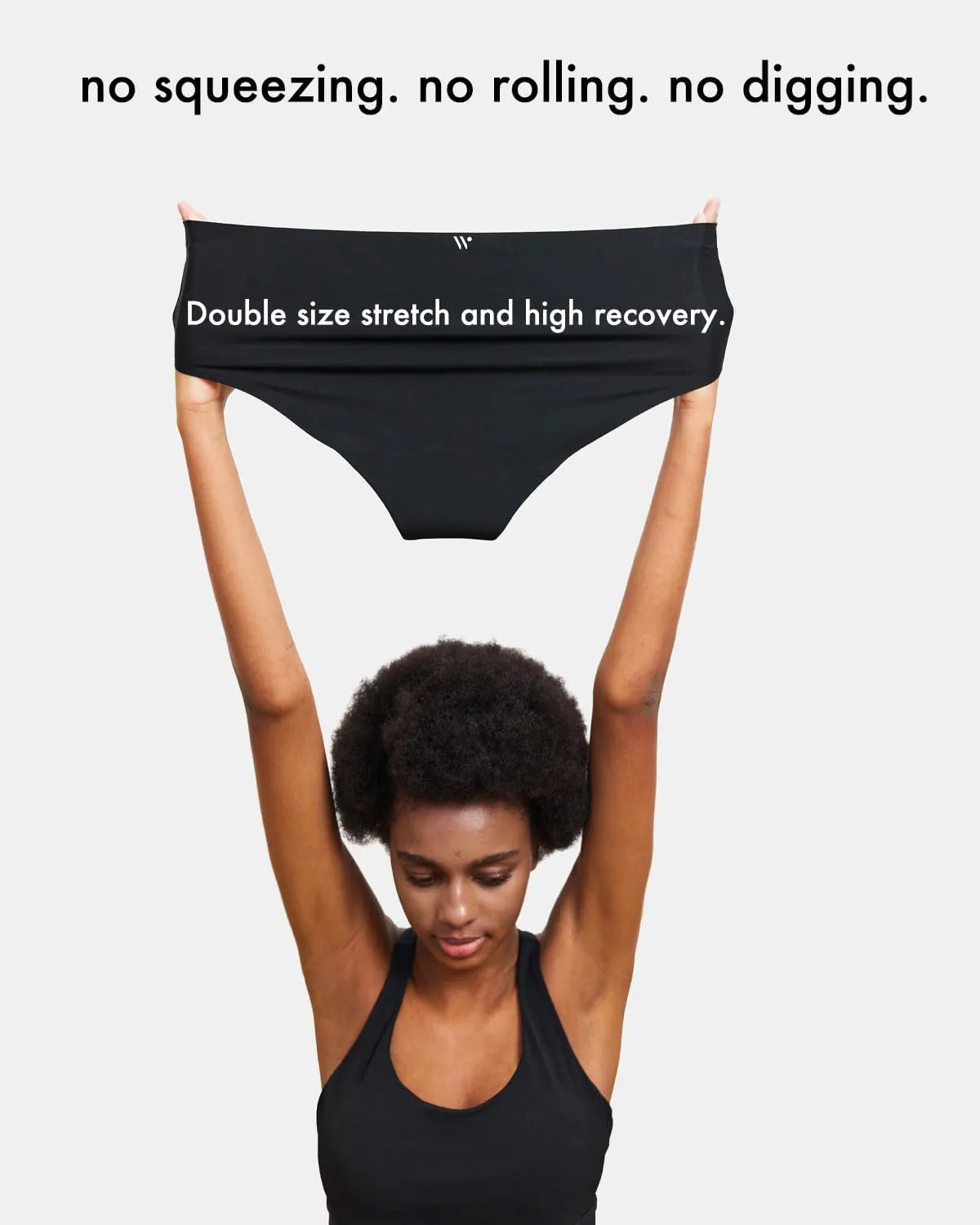 LEAKPROOF2.0 Seamless Bikini Period Underwear for Women | Period Panties Holds 6 Tampons | Mild Incontinence Leak Proof Underwear (S/M, 3-Black)