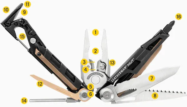 Leatherman Multi-Tool MUT Military Equipment Tool 16 Tools