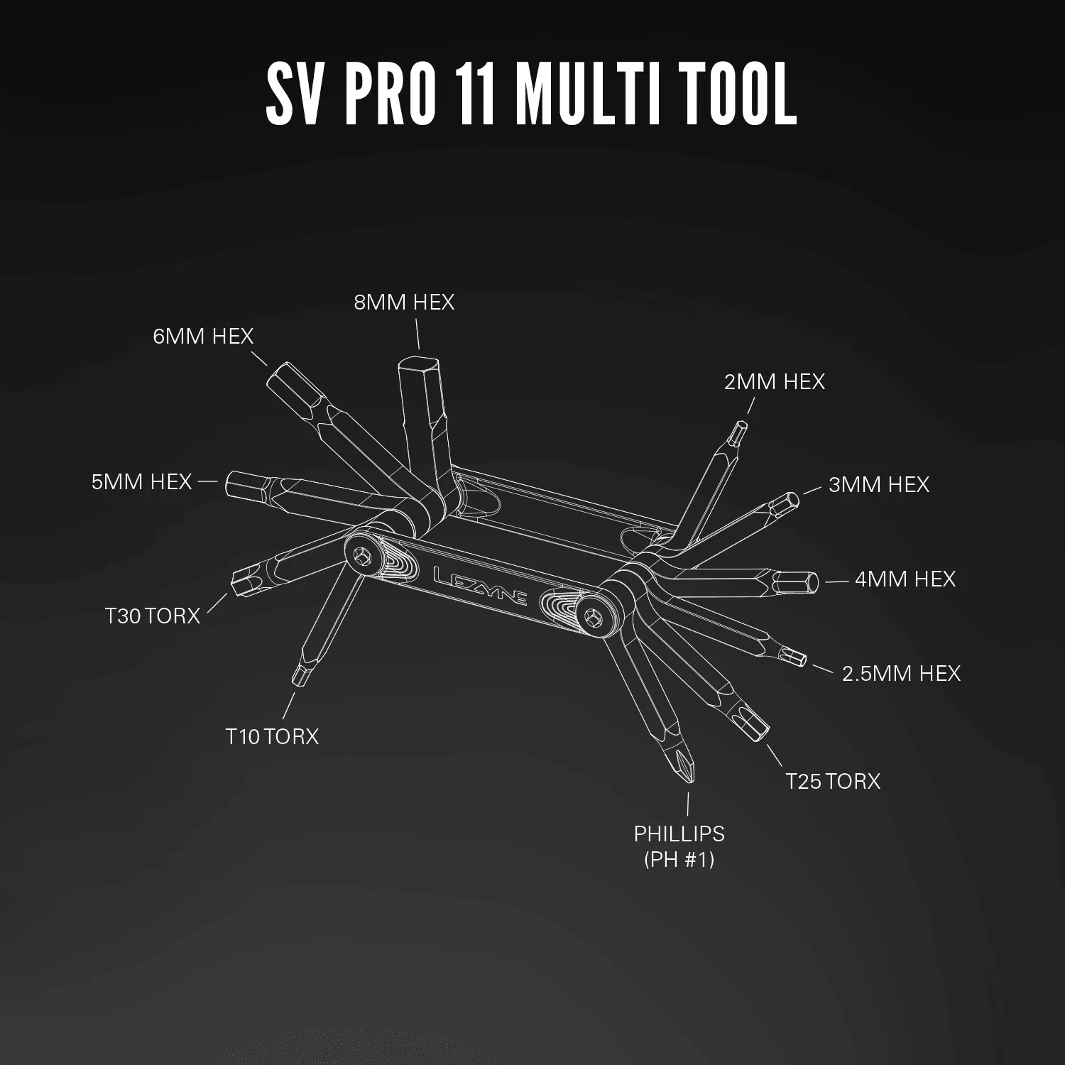 Lezyne SV Pro 11 Multi Tool (Silver)