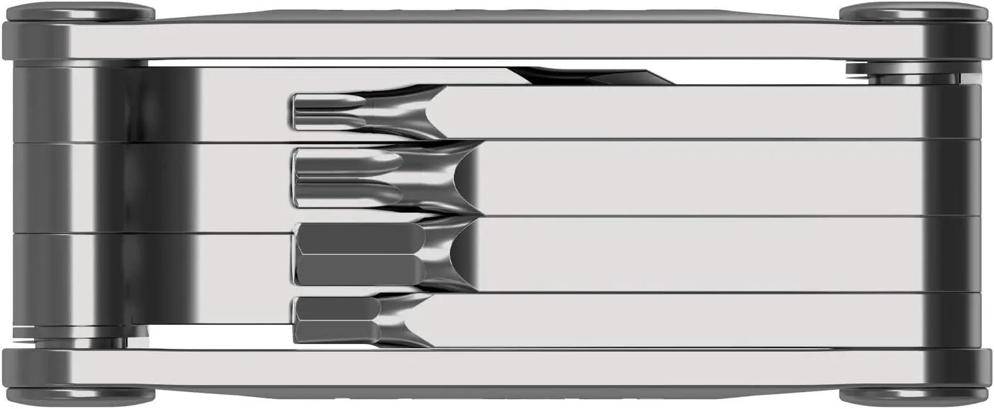 LEZYNE SV PRO 7 Bicycle Multi-Tool, Alloy Side Plates, Stainless Steel Bits, Hex 3/4/5/6mm, T10/T25, Phillips, Compact Bike Tool