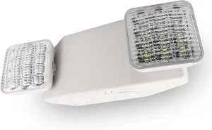 LFI Lights - UL Certified - Hardwired LED Standard Emergency Light - Square Head - EL2WBB