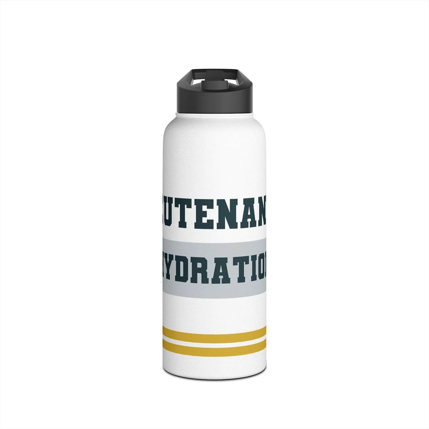 Lieutenant's Hydration: Insulated Water Bottle – Stainless Steel, Standard Lid, BPA-Free, 12oz, 18oz, 32oz (32oz)