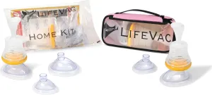 LifeVac Home & Pink Travel Kit Combo - Portable Suction Rescue Device, First Aid Kit for Kids and Adults, Portable Airway Suction Device for Children and Adults