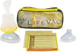 LifeVac Yellow Travel Kit - Portable Suction Rescue Device, First Aid Kit for Kids and Adults, Portable Airway Suction Device for Children and Adults