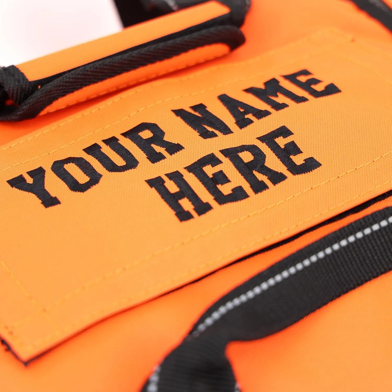 Lightning X Custom Embroidered Trauma Kit & Large EMT Bag w/ 250  First Aid Supplies & Customized Name Patch | Orange