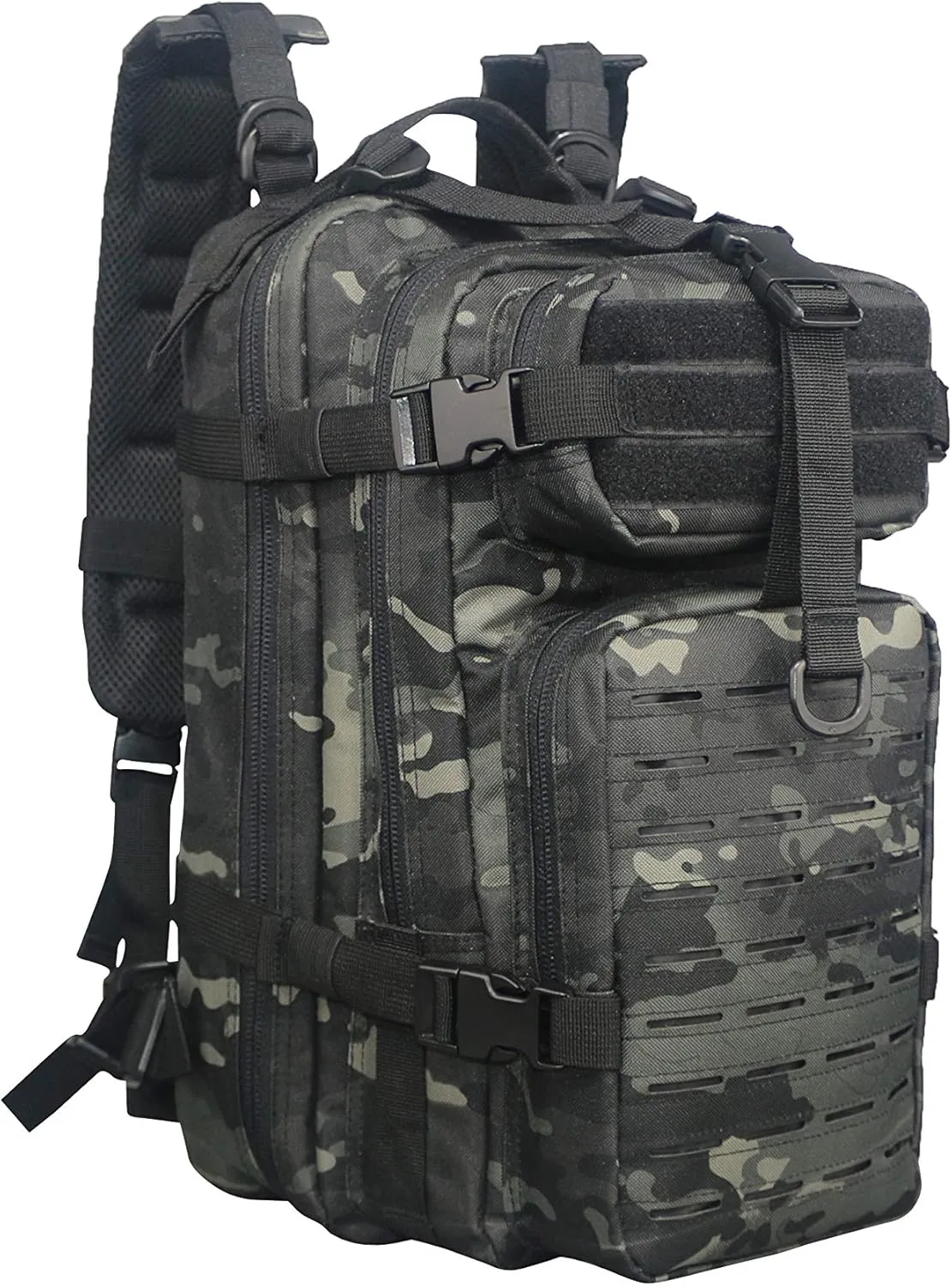 Lightning X Stocked EMS/EMT Trauma & Bleeding First Aid Responder Medical Backpack   Kit (Black Camo)