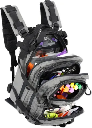 Lightning X Stocked EMS/EMT Trauma & Bleeding First Aid Responder Medical Backpack   Kit (Grey)