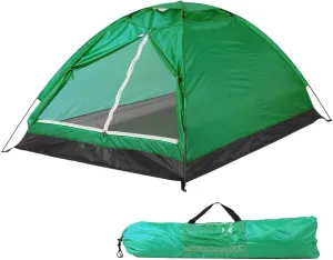 Lightweight 2 Person Camping Tent Durable Fiberglass Construction Camping Tent Two Piece Set Wilderness Camping Canopy for Hiking and Garden Facilitates