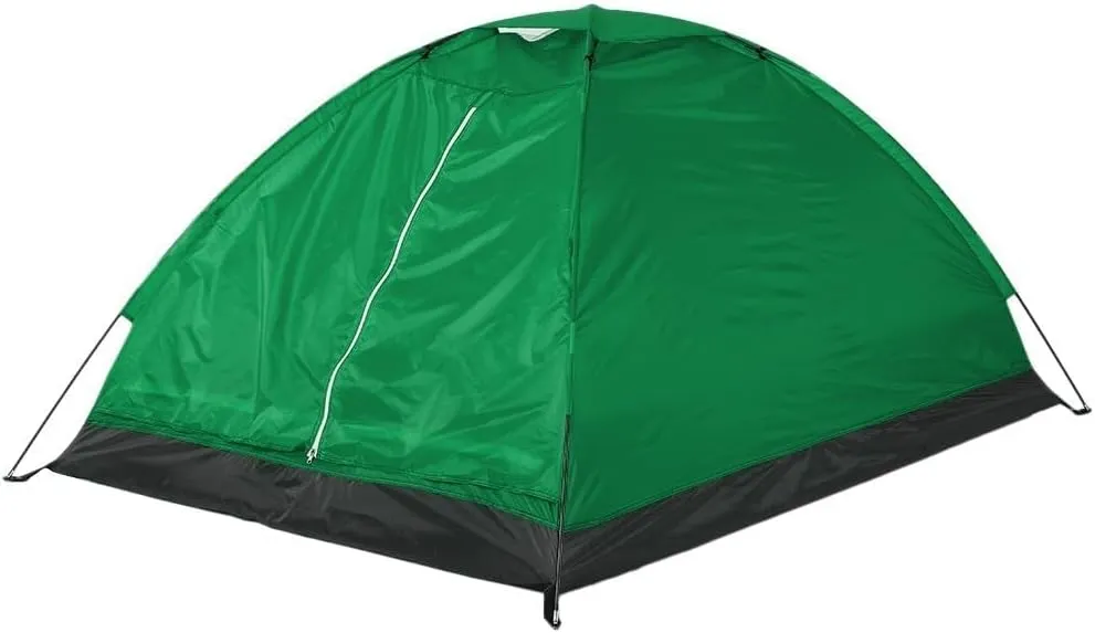 Lightweight 2 Person Camping Tent Durable Fiberglass Construction Camping Tent Two Piece Set Wilderness Camping Canopy for Hiking and Garden Facilitates