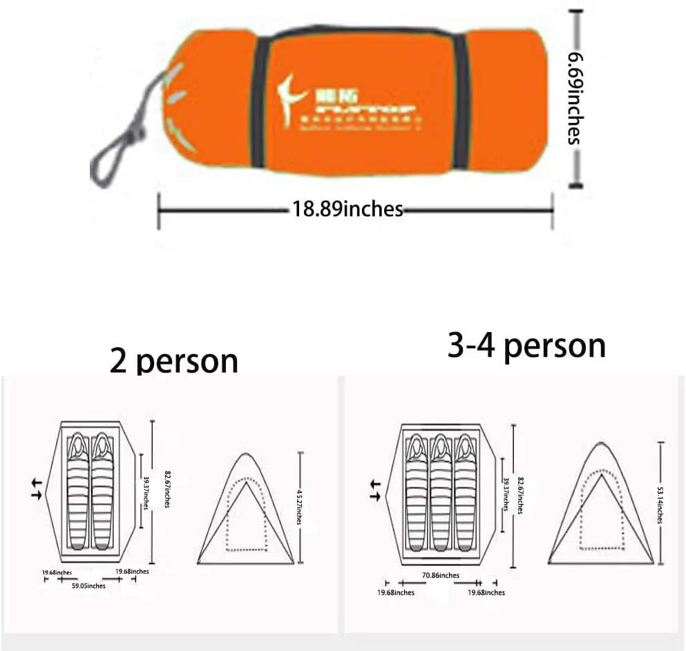 Lightweight Tents for Backpacking Waterproof Tent for Camping 4 Season Winter Camp Layer Dome Tent for Outdoor Camp Hiking Hunting Portable Easy Setup