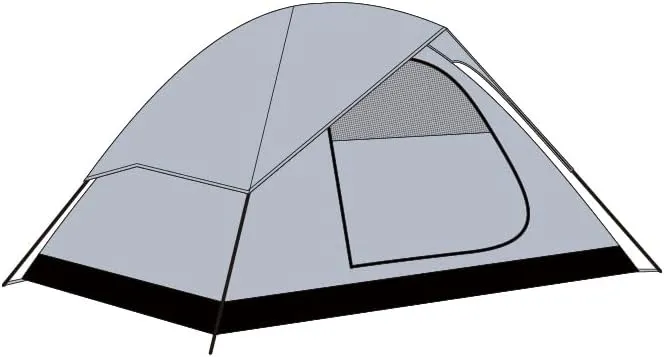 Lightweight Waterproof 2 Person Tent with Big Rain Fly for Camping, Ideal for Backpacking & Outdoor Adventures