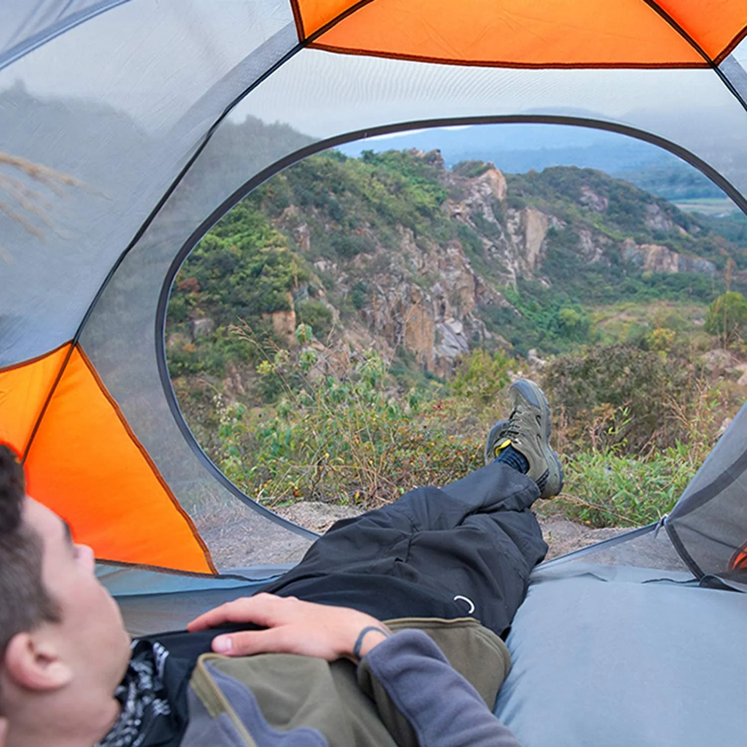 lightweight waterproof camping tent for 2/4 persons easy setup