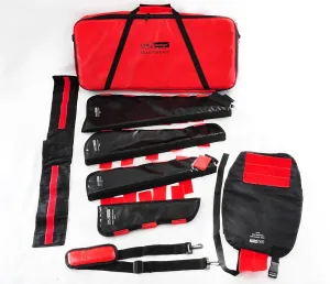 LINE2design EMT Paramedic Medical Fracture Splint Kit - Complete Emergency Fracture Care Immobilizer Child Mobility Splint Adult Traction Splint, Arm Leg and Shoulder Splints