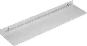 Linear Floating Shelf,Stainless Steel Metal Wall Mount,Wall Mounted Display Stand for Living Room Supermarket Retail,Silver,20x120cm