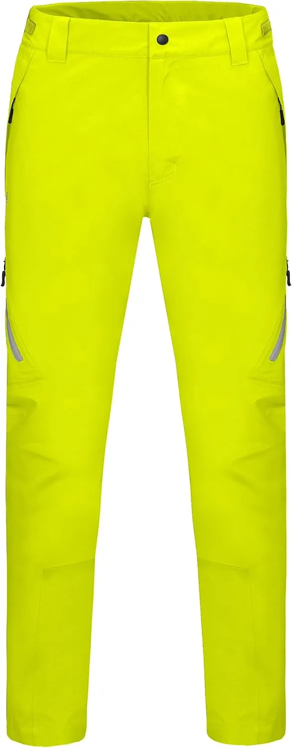 Little Donkey Andy Men's Lightweight Waterproof Rain Pants Breathable Hiking Pant for Outdoor Fishing