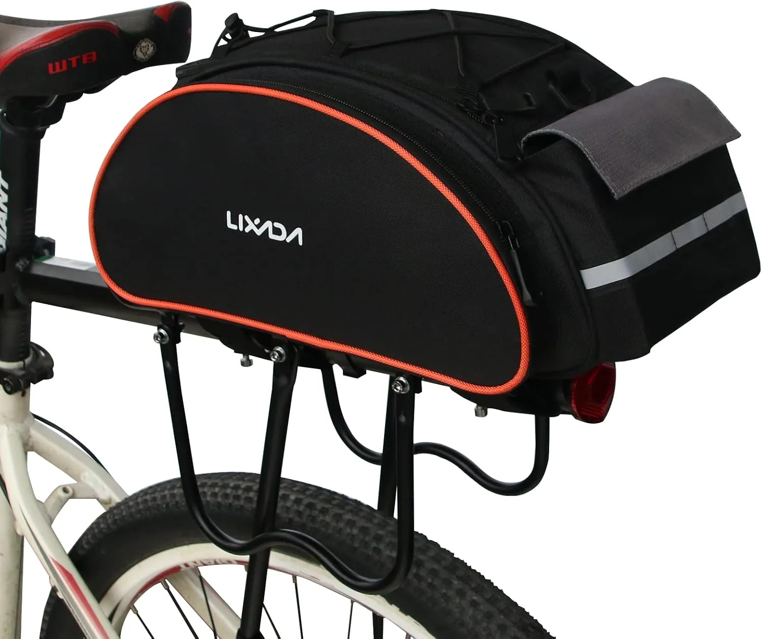 Lixada Bicycle Back Pannier Bag Bicycle Back Seat Bag Saddle Bag Shoulder Bag for Mountain Bike Cycling Outdoor