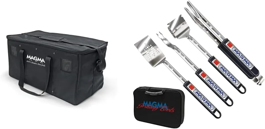 Magma Carrying Case for Grills (A10-992)   5 Piece Telescoping Grill Tools Set (A10-132T)