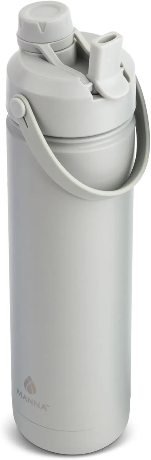 Manna Ranger Dual Insulated Stainless Steel Bottle - 26 Oz - Coal Powder Coat
