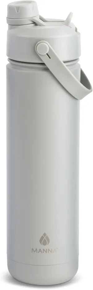 Manna Ranger Dual Insulated Stainless Steel Bottle - 26 Oz - Coal Powder Coat
