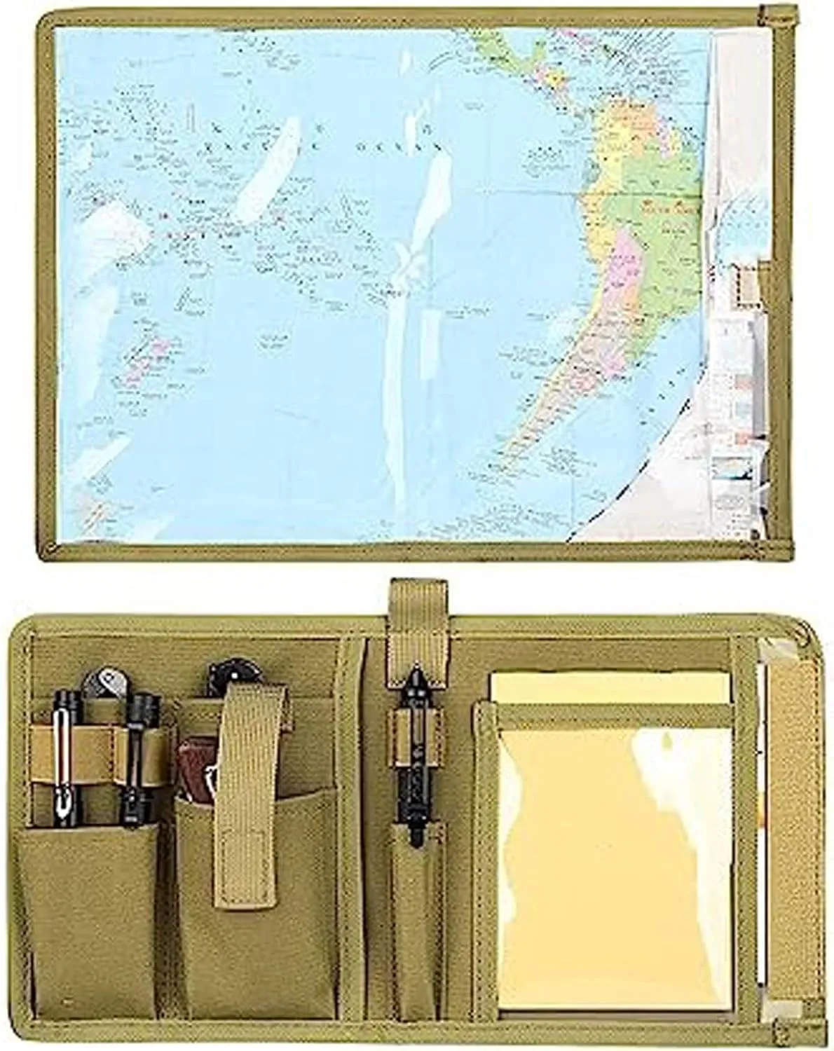 Map Case,Tactical Map Case Waterproof Multifunctional Map Case for Military Hiking, Tactical, Outdoor Activities