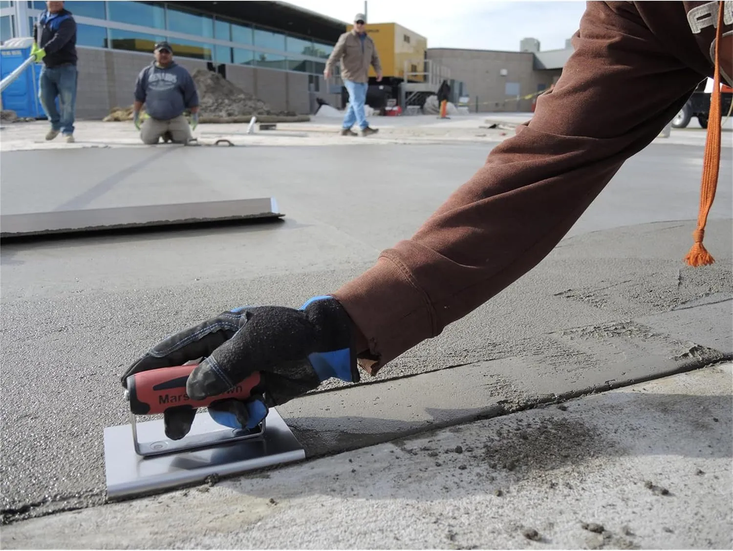 MARSHALLTOWN Straight Concrete Edger, 6 x 6 Stainless Steel Blade, 1/2 Lip x 3/8 Radius, Made In The USA, 162SSD