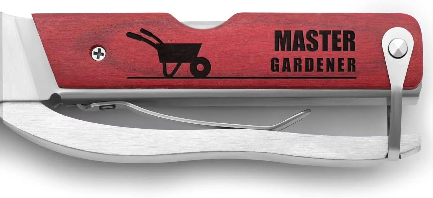 Maverton Engraved Multi-tool pocket knife for man - Survival set for him - Multi tool for dad - Personalized tool set for Birthday - Accessoires with engraving - GARDENER