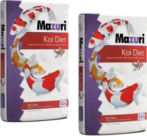 Mazuri | Koi Floating Pond Nuggets | 20 Pound (20 LB) Bag - Pack of 2