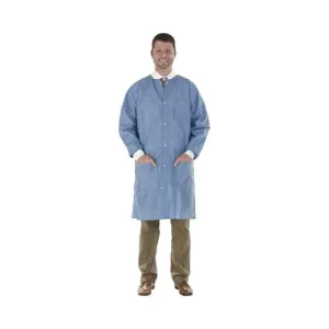 Medicom 8107-C SafeWear High Performance Lab Coat, Deep, Large, Blue