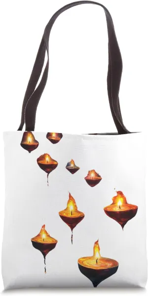 Meditative Candle Design Spiritual Artwork Tote Bag