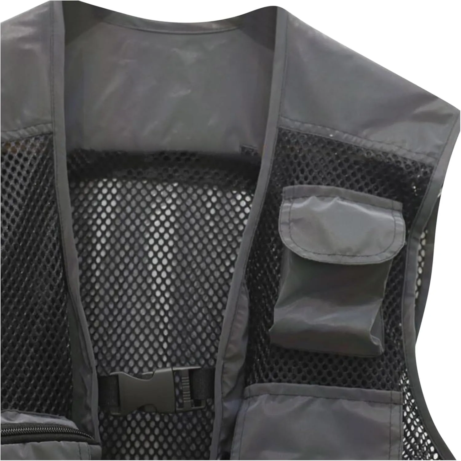 Men Cargo Vest with Reflective Tactical Vests Lightweight Breathable Jacket with Multi Pockets