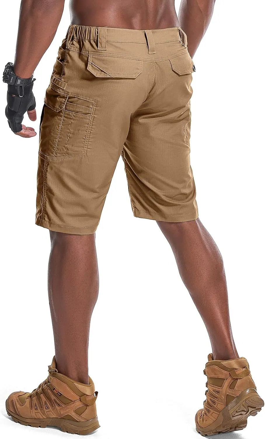 Men's Hiking Cargo Tactical Shorts with Multi Pockets Stretch Water Resistant Shorts Outdoor Hiking Fishing Camping