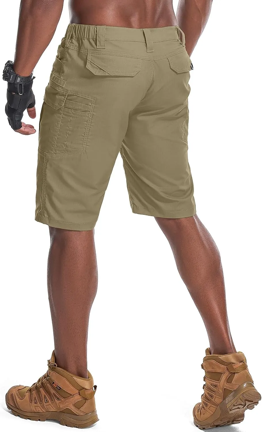 Men's Hiking Cargo Tactical Shorts with Multi Pockets Stretch Water Resistant Shorts Outdoor Hiking Fishing Camping