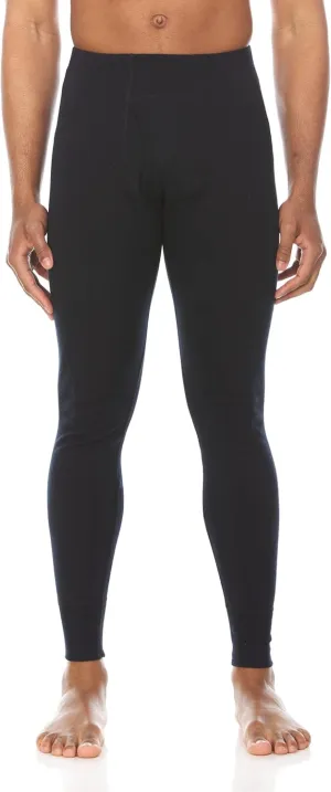 Men's Midweight 100% Merino Wool Base Layer Bottom - Winter Weather Long Johns - Cold Weather Gear - Anti Odor